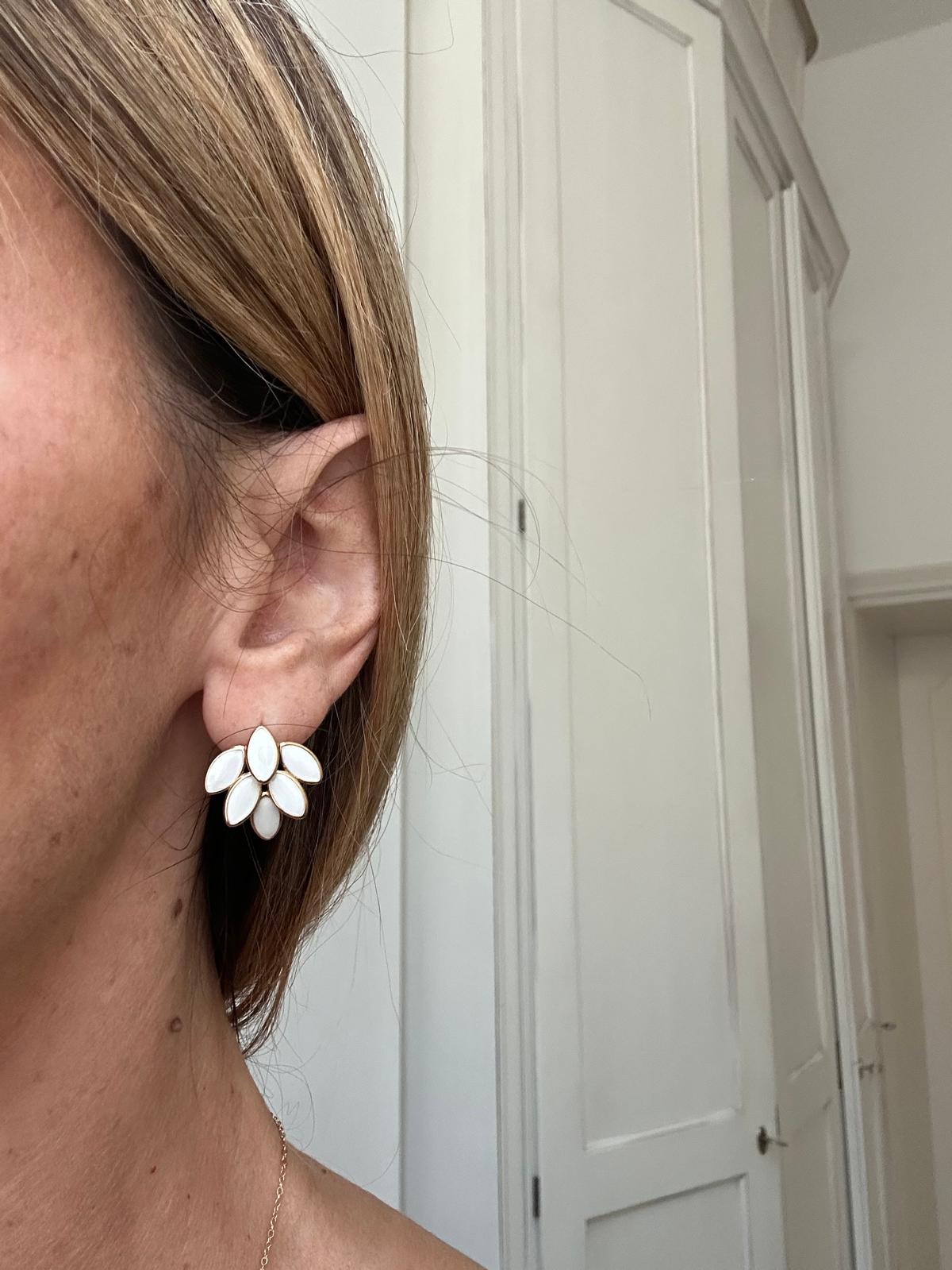 Orecchini in acciaio inossidabile e zirconi anallergici e waterproof "Sirio"