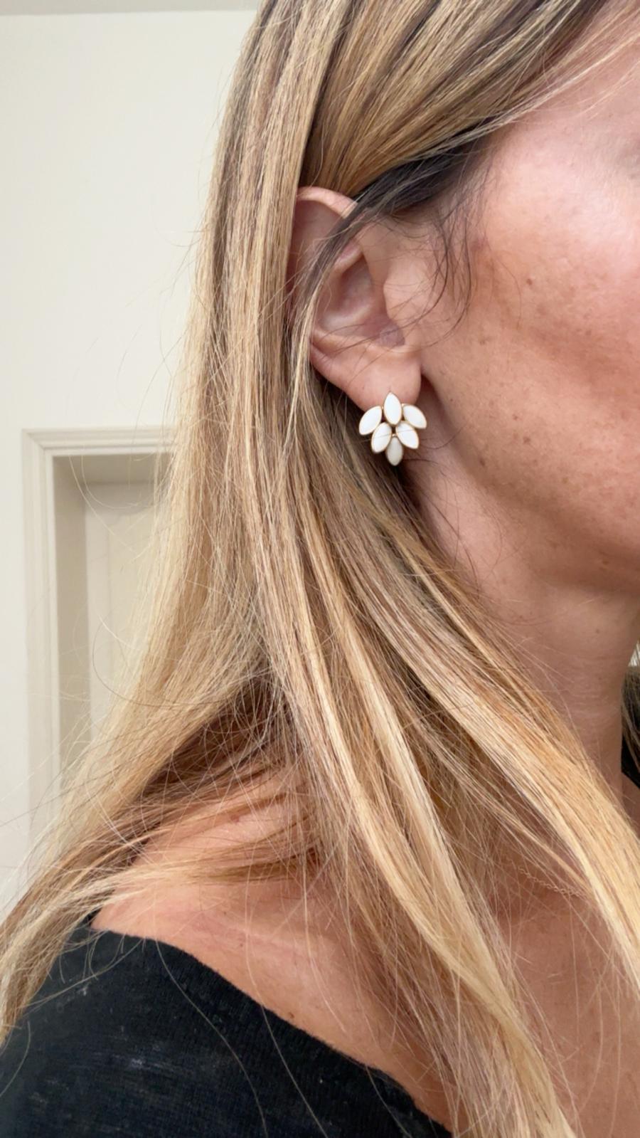 Orecchini in acciaio inossidabile e zirconi anallergici e waterproof "Sirio"