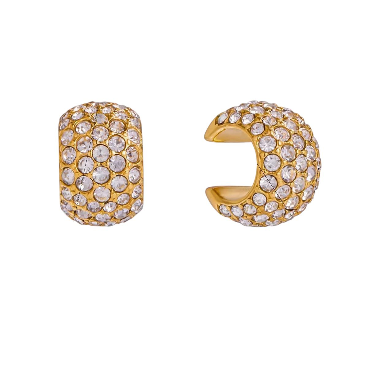 Ear Cuff in acciaio inossidabile anallergici e waterproof "Diablo"