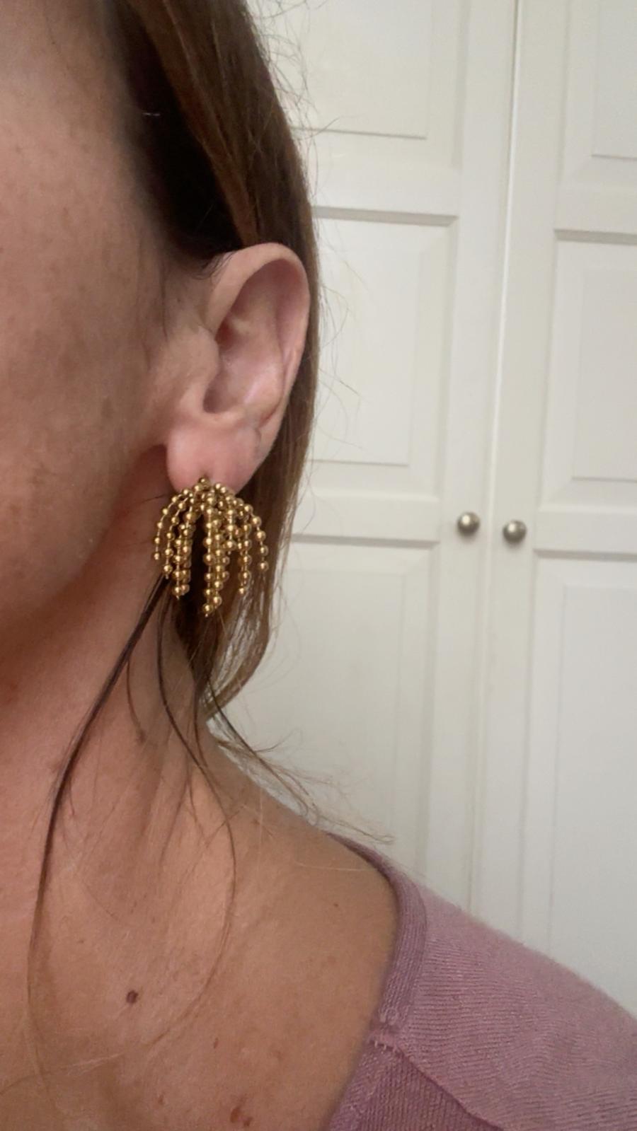 Orecchini in acciaio inossidabile anallergici e waterproof "Ciuffo"