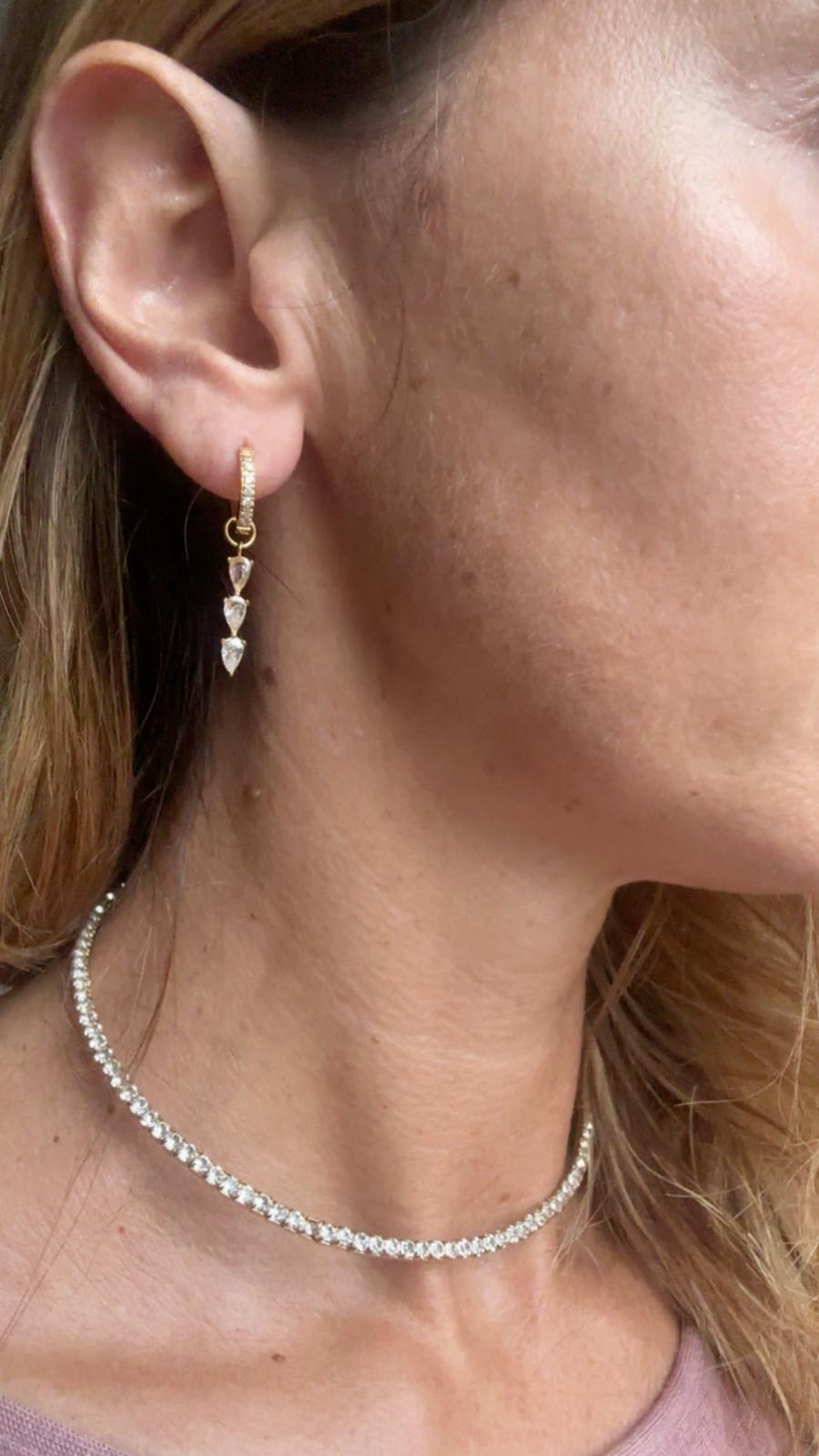 Orecchini in acciaio inossidabile anallergici e waterproof "Ruby"