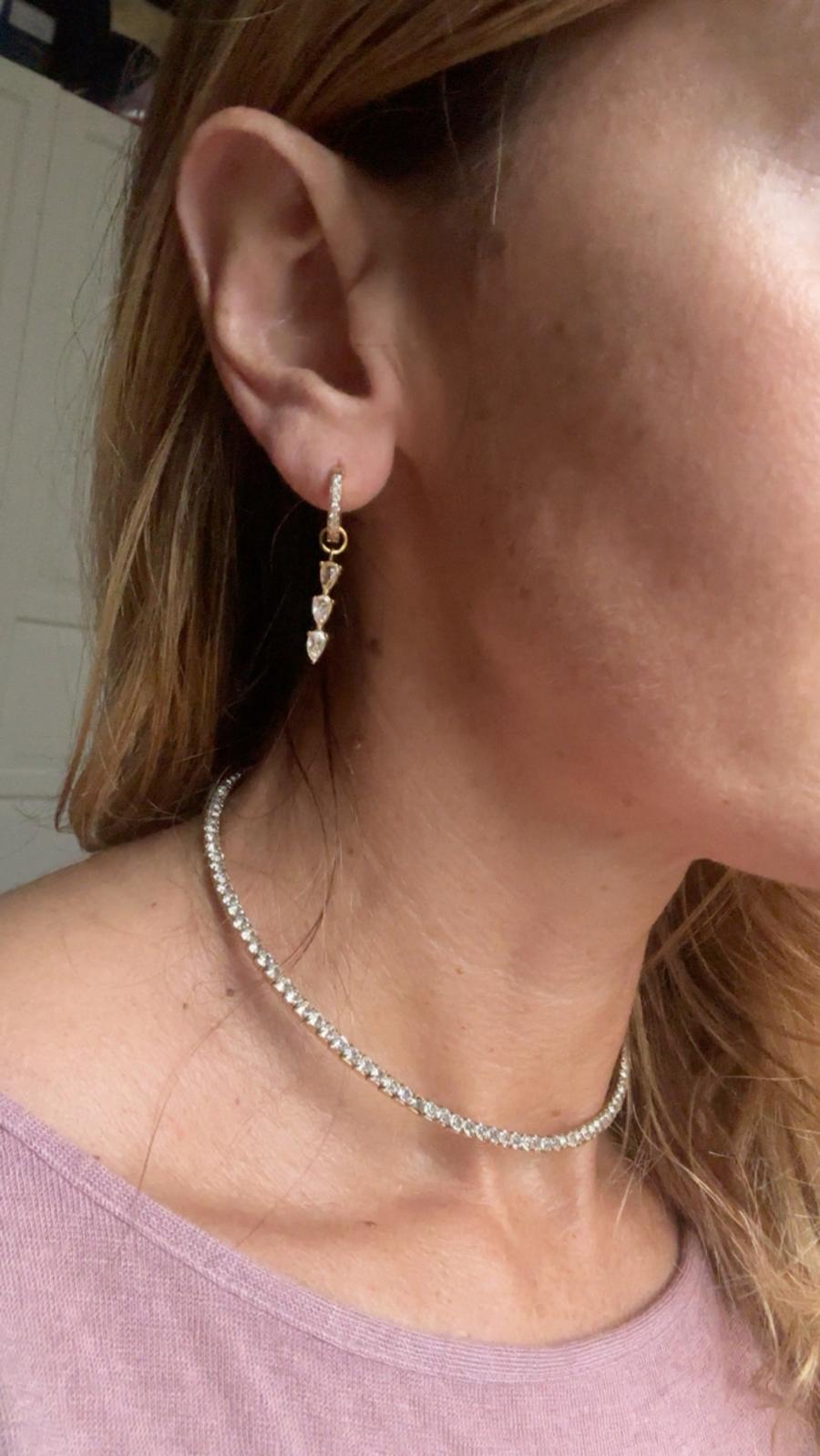 Orecchini in acciaio inossidabile anallergici e waterproof "Ruby"