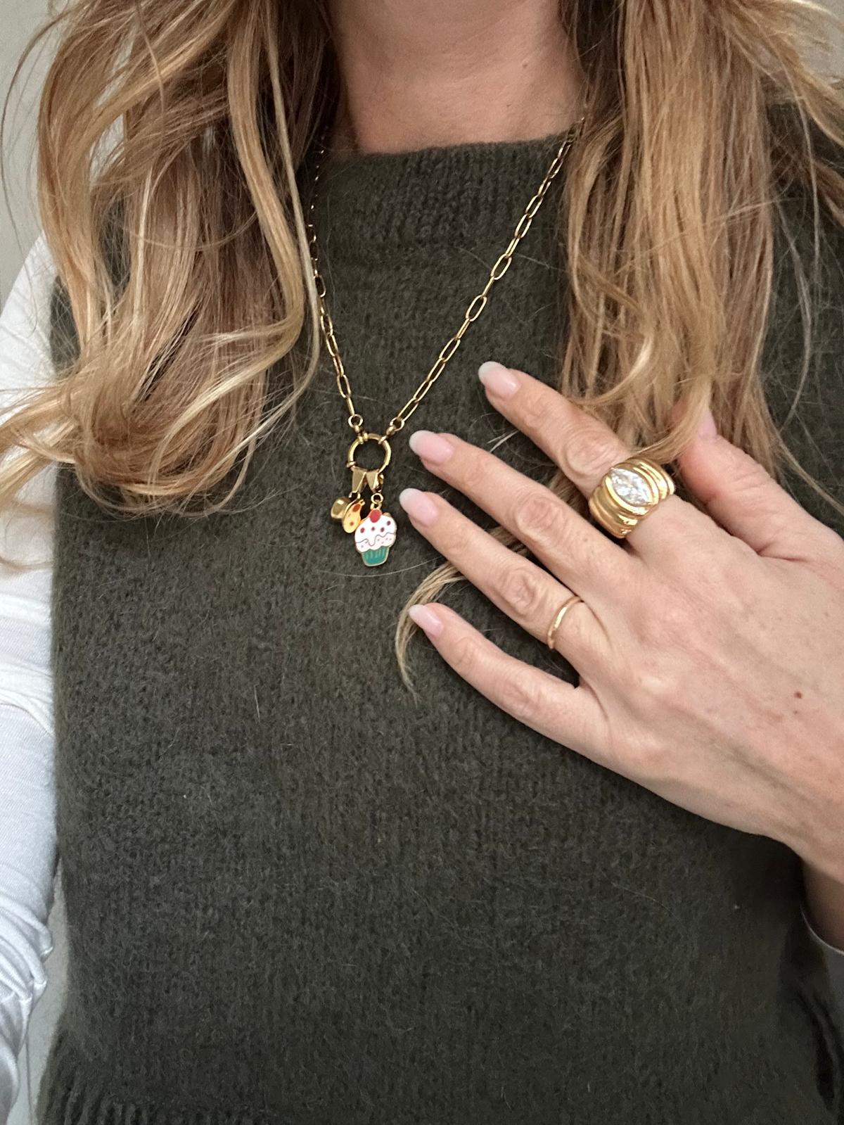 Anello in acciaio inossidabile e zircone anallergico e waterproof "Milly"