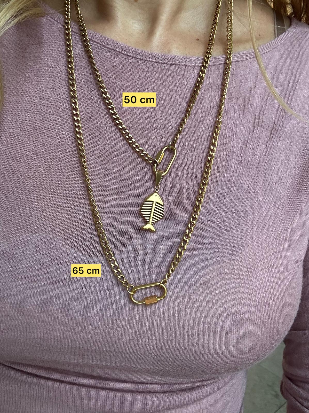 Collana in acciaio inossidabile anallergica e waterproof "Dolly"