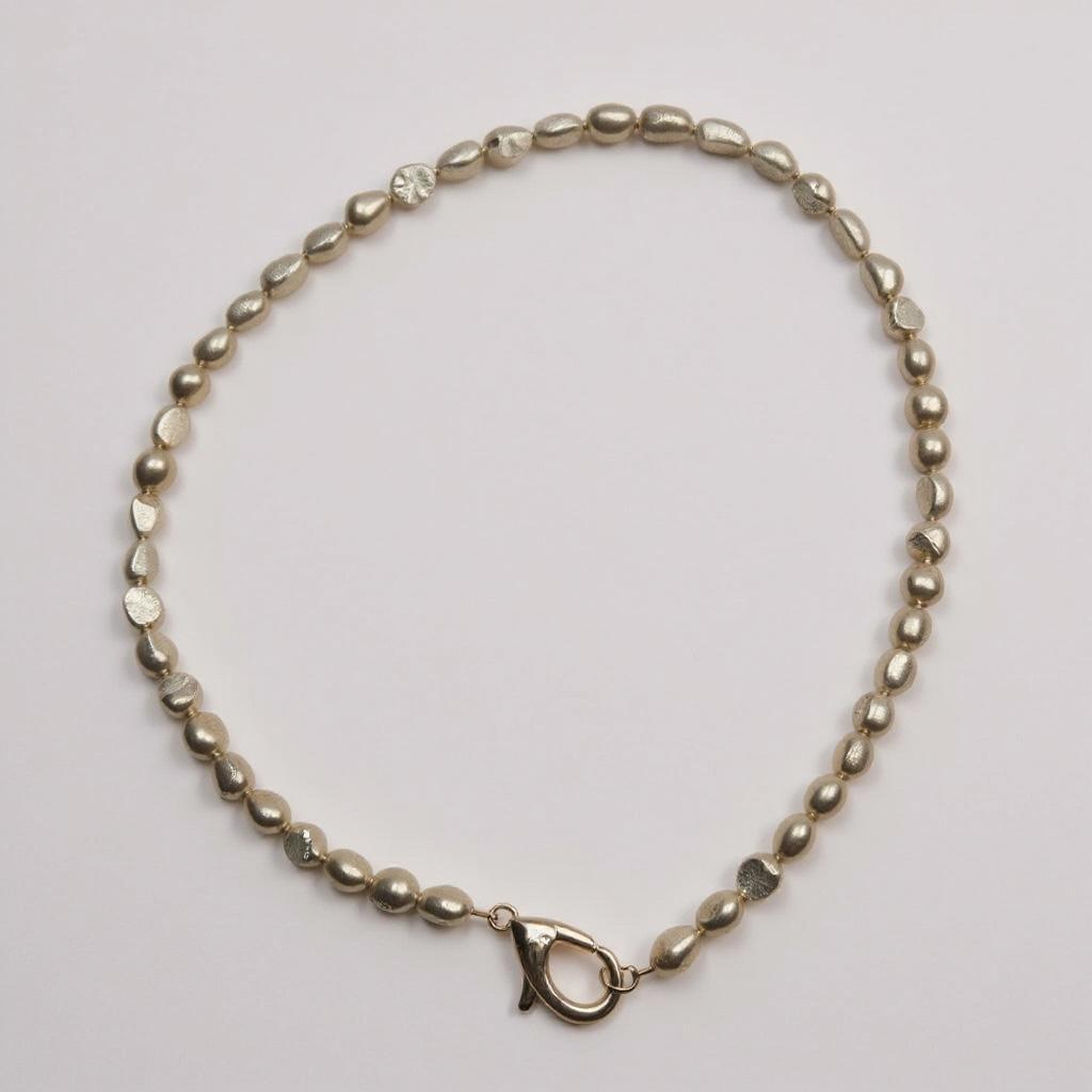 Collana in acciaio inossidabile e vere perle d'acqua dolce "Baby"