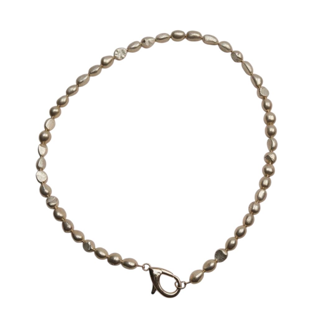 Collana in acciaio inossidabile e vere perle d'acqua dolce "Baby"