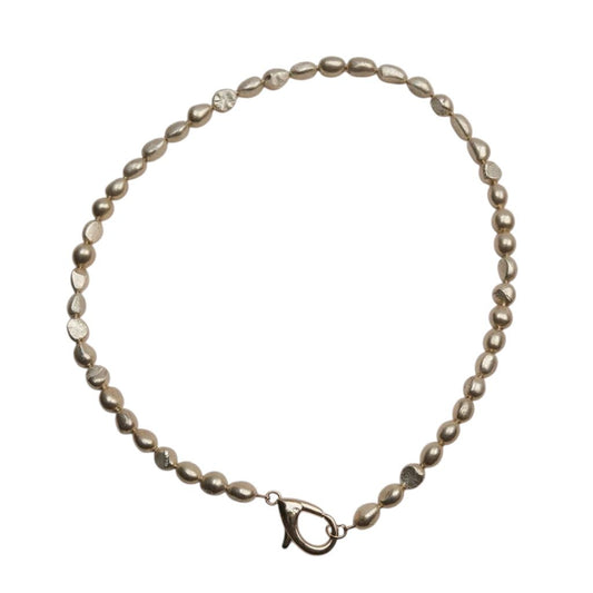 Collana in acciaio inossidabile e vere perle d'acqua dolce "Baby"