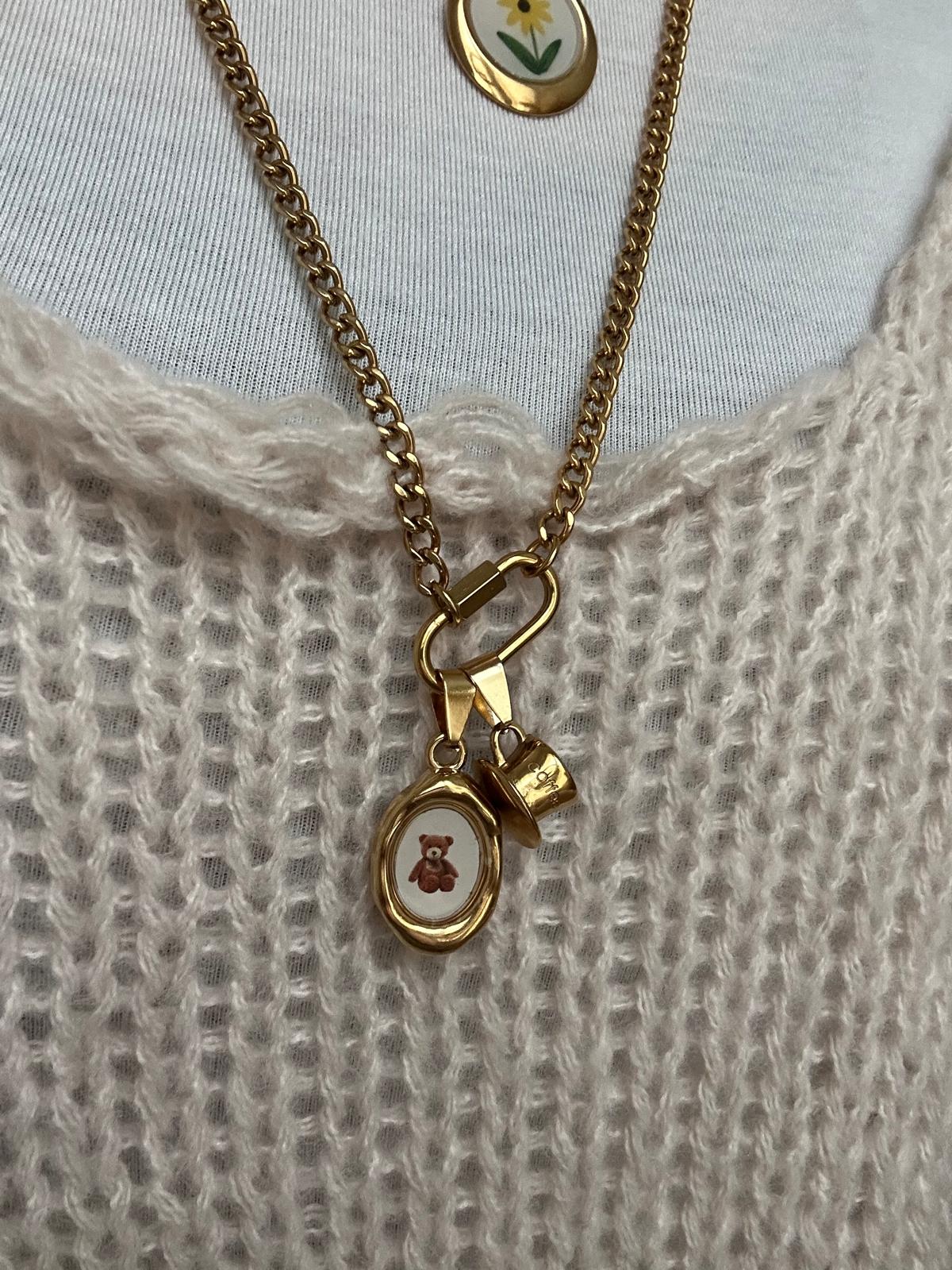 Ciondolo in acciaio inossidabile anallergico e waterproof "Lulù"