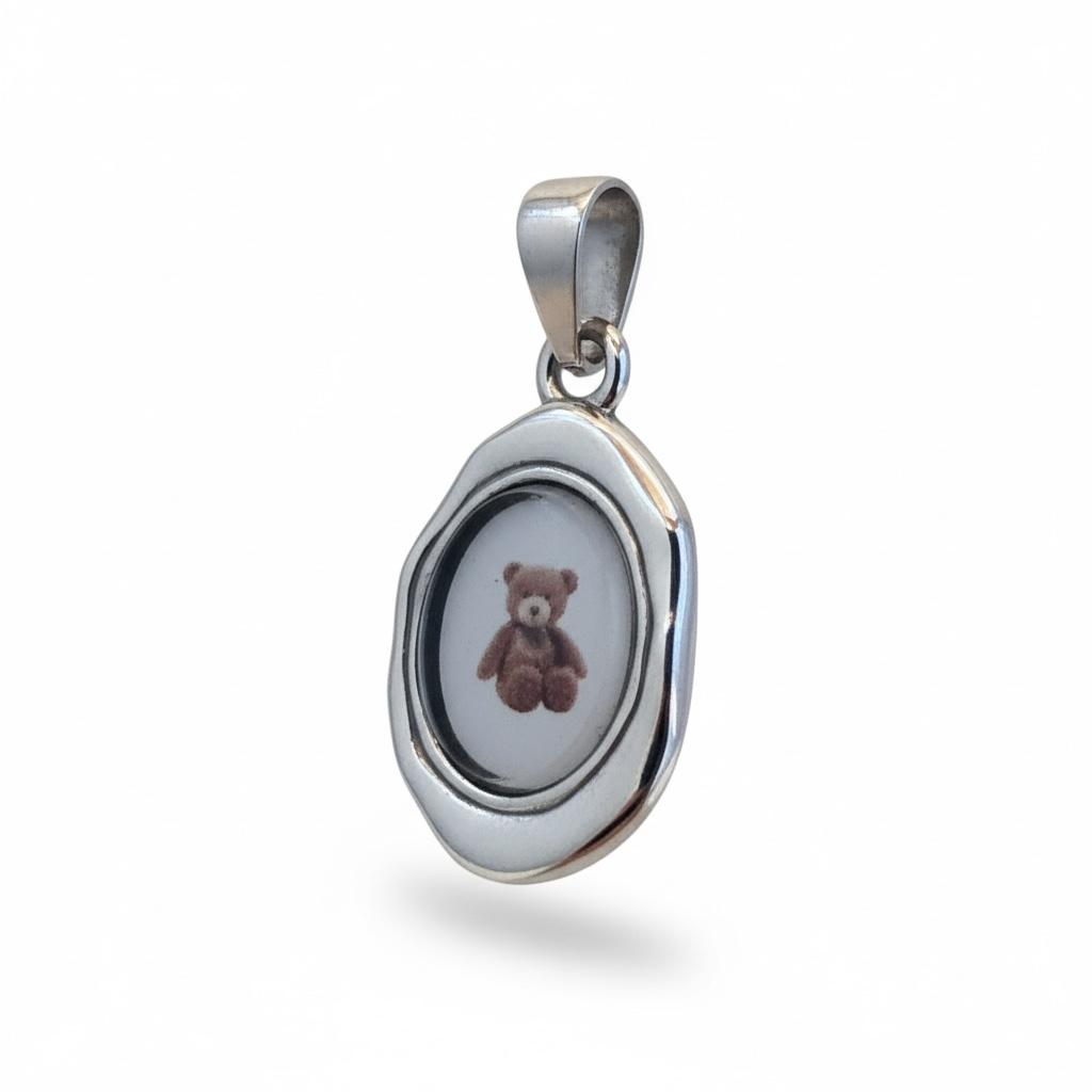 Ciondolo in acciaio inossidabile anallergico e waterproof "Lulù"