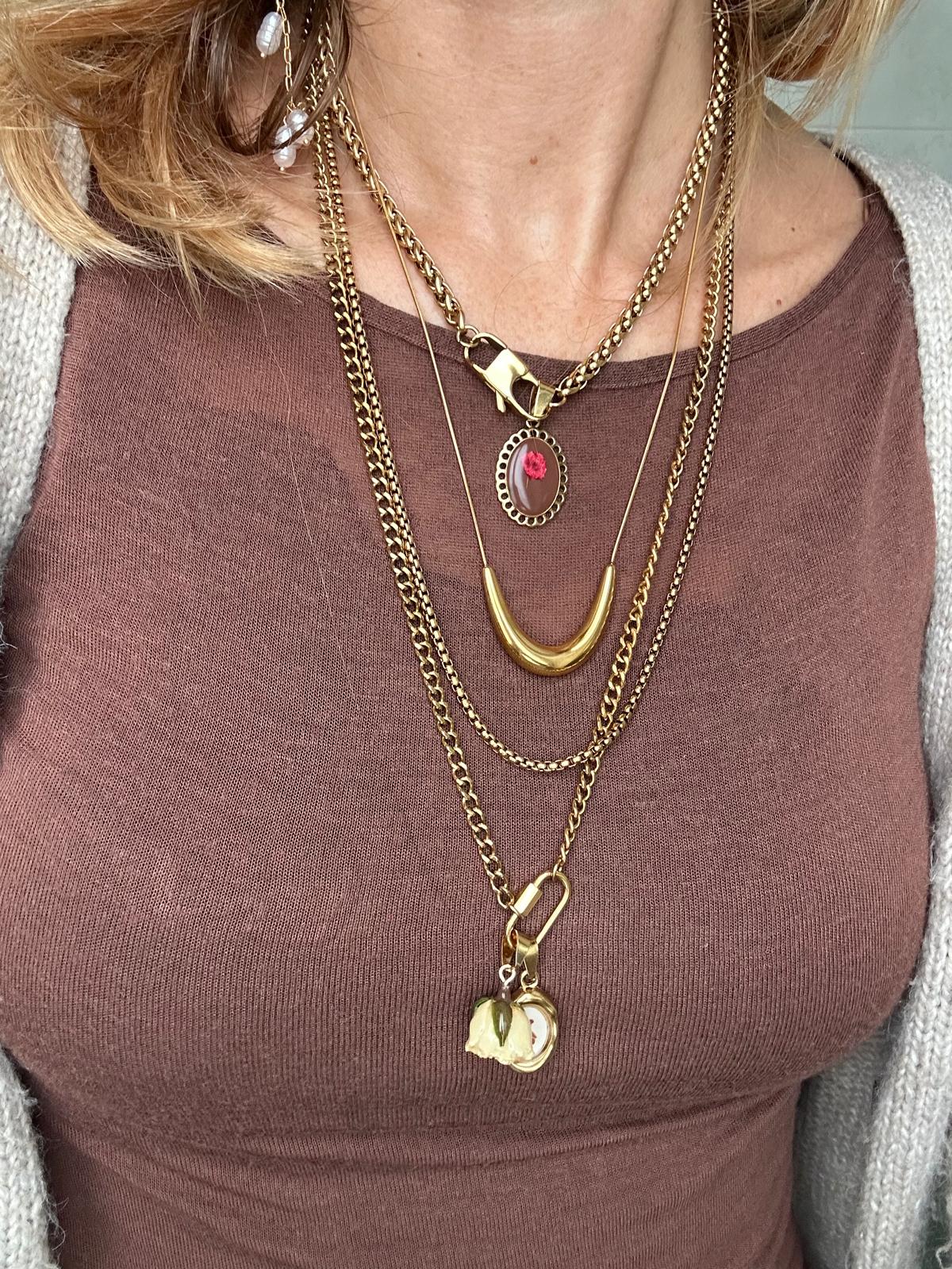 Collana in acciaio inossidabile anallergica e waterproof "Bonny"