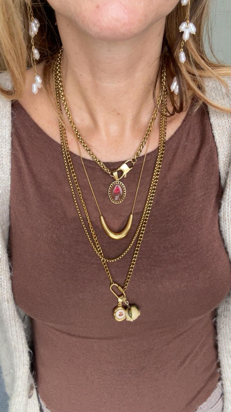 Collana in acciaio inossidabile anallergica e waterproof "Bonny"