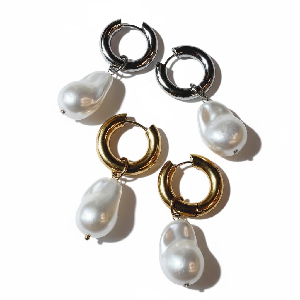 Orecchini in acciaio inossidabile, anallergici e waterproof "Sciccheria"