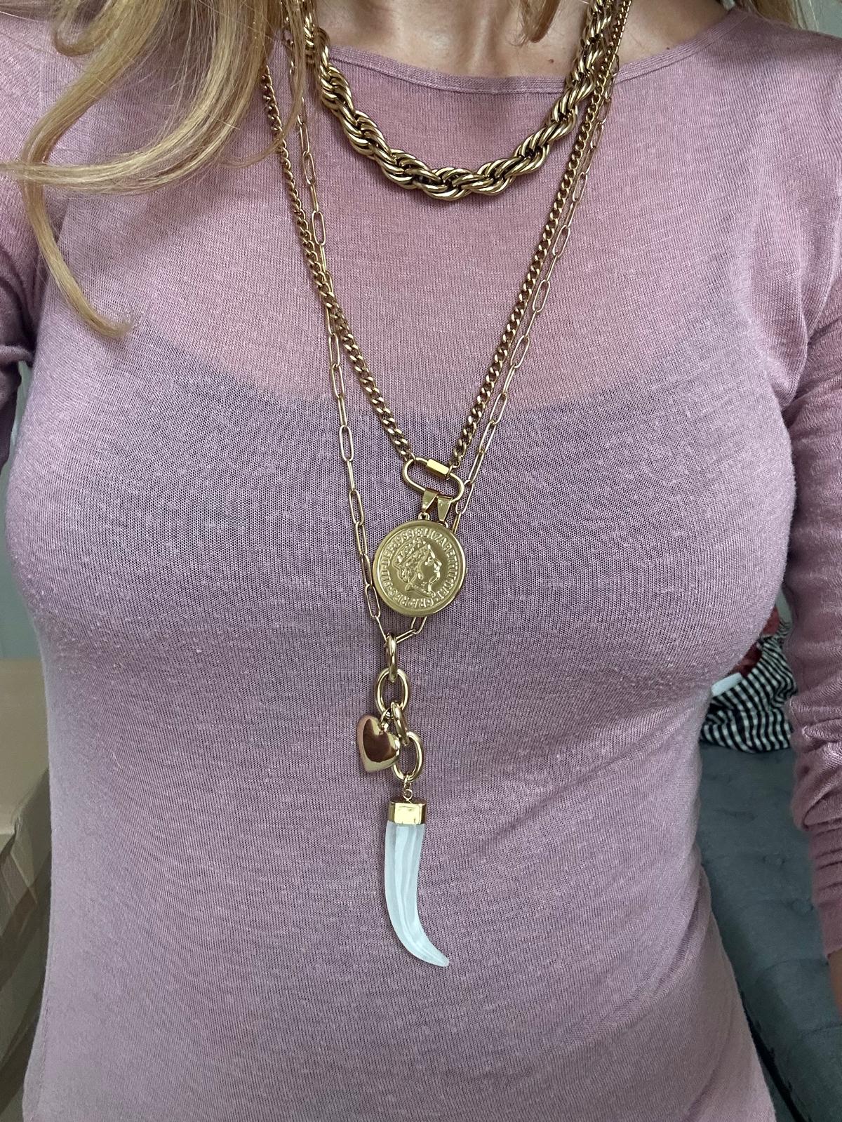 Collana in acciaio inossidabile anallergico e waterproof "India"