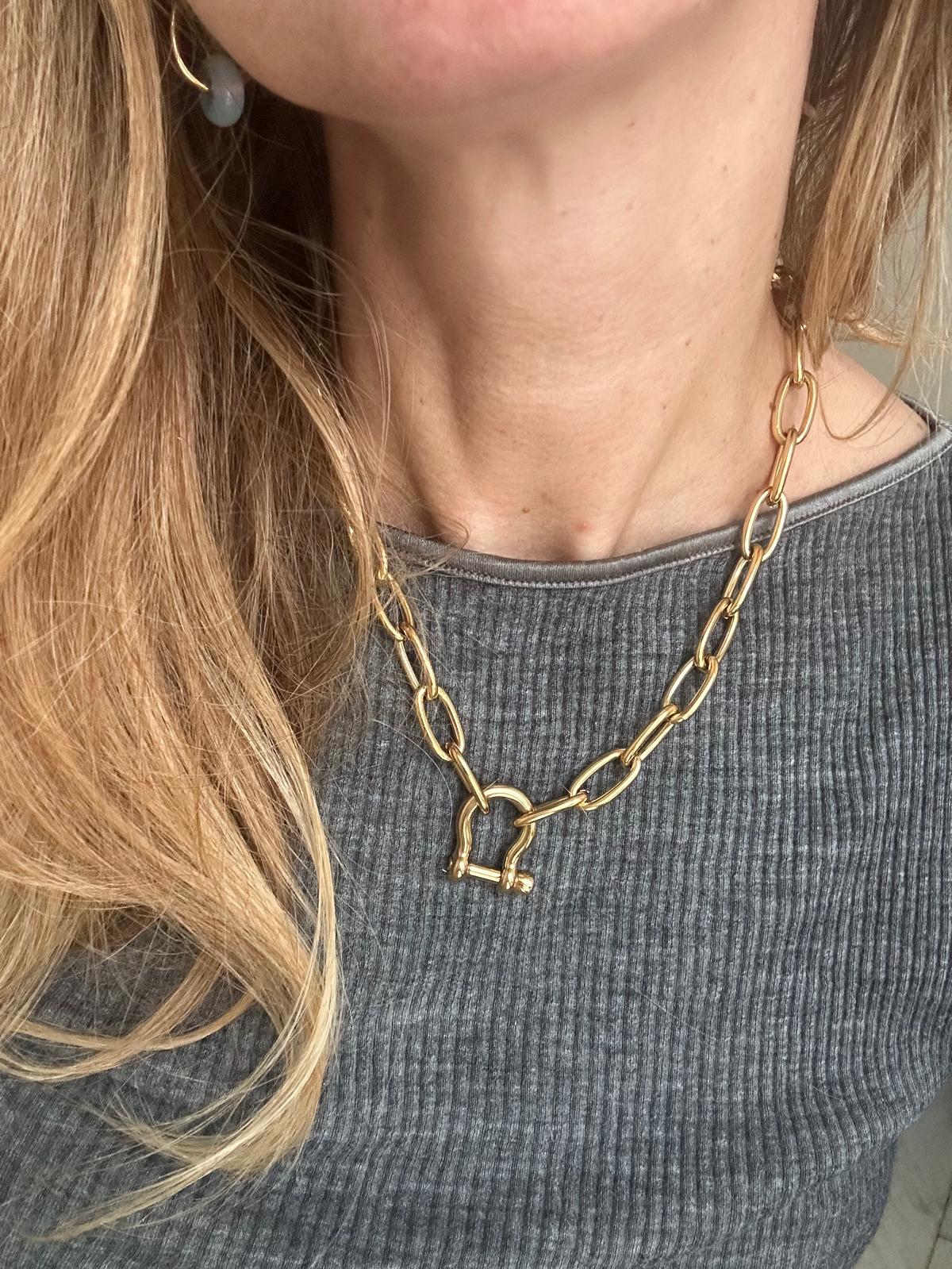 Collana in acciaio inossidabile anallergica e waterproof "Zoe"
