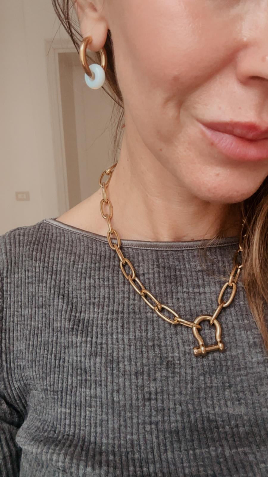 Collana in acciaio inossidabile anallergica e waterproof "Zoe"