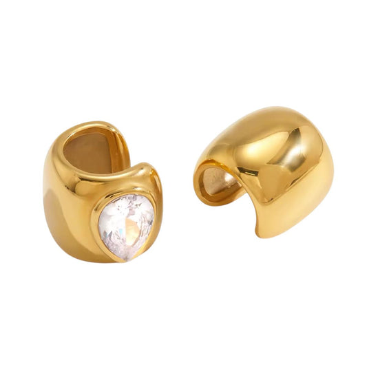 Ear Cuff in acciaio inossidabile anallergici e waterproof "Ilda"