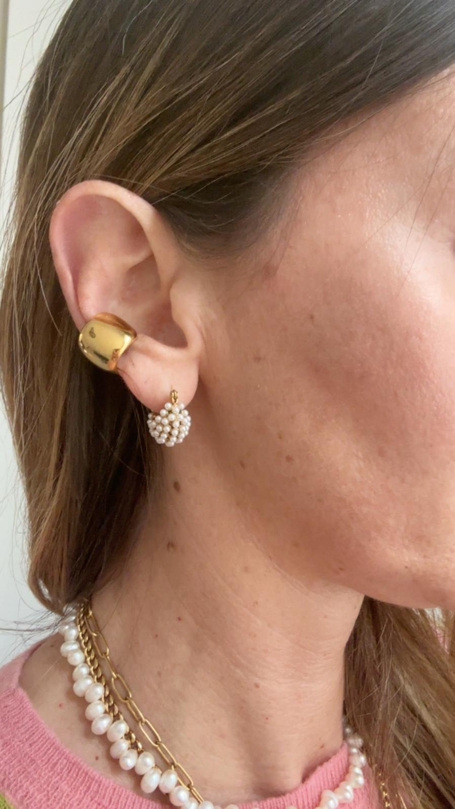 Ear Cuff in acciaio inossidabile anallergici e waterproof "Ilda"