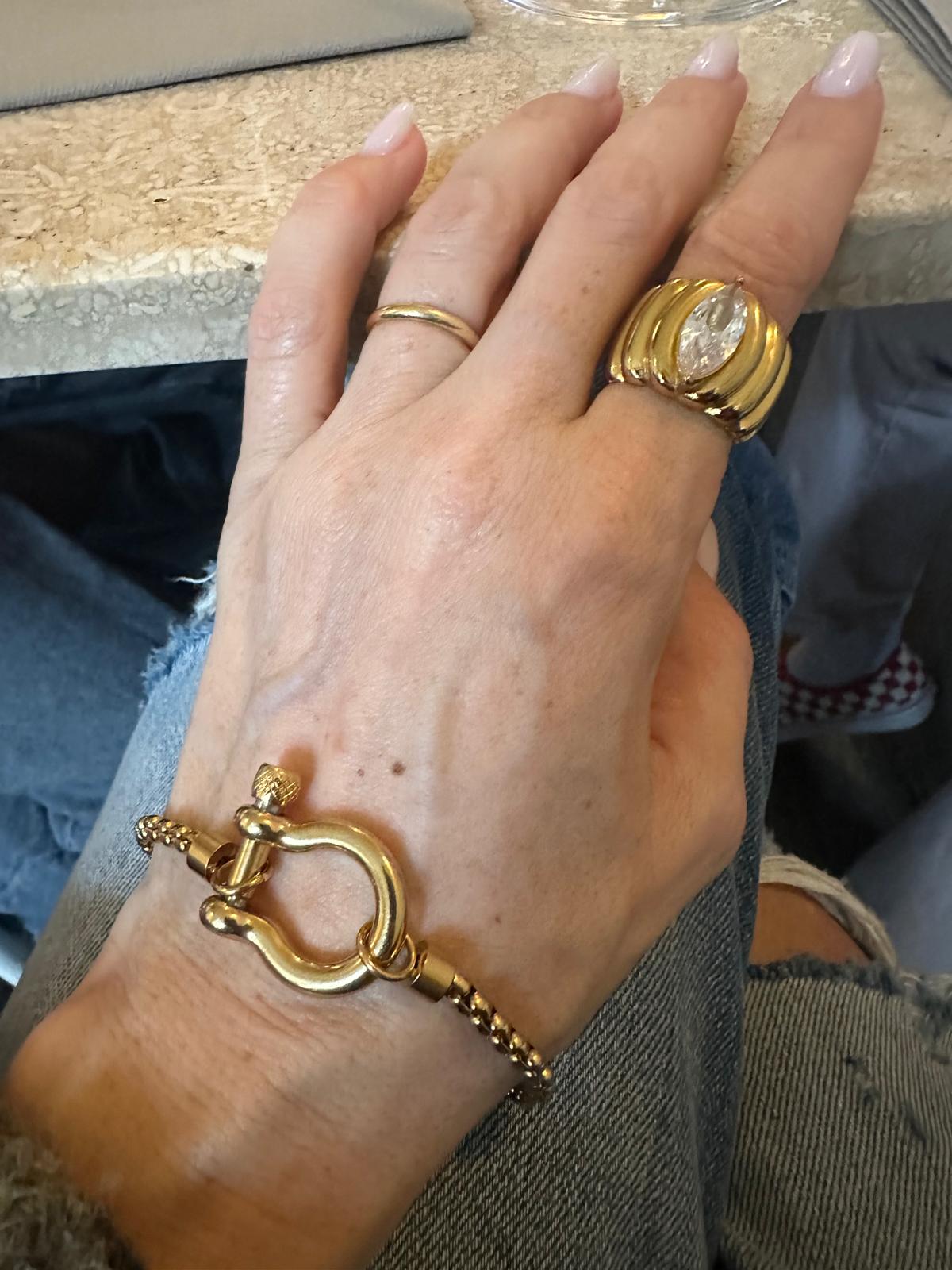 Bracciale in acciaio inossidabile anallergico e waterproof "Omega"