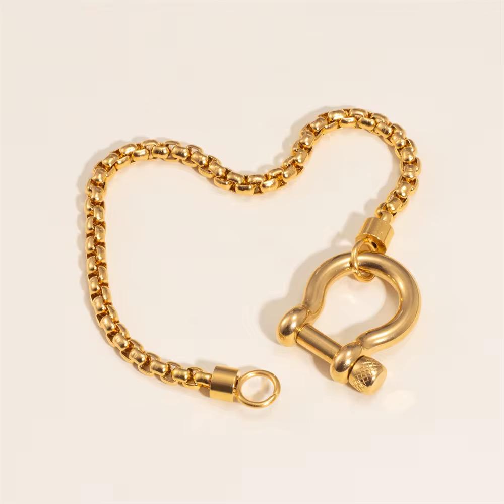 Bracciale in acciaio inossidabile anallergico e waterproof "Omega"