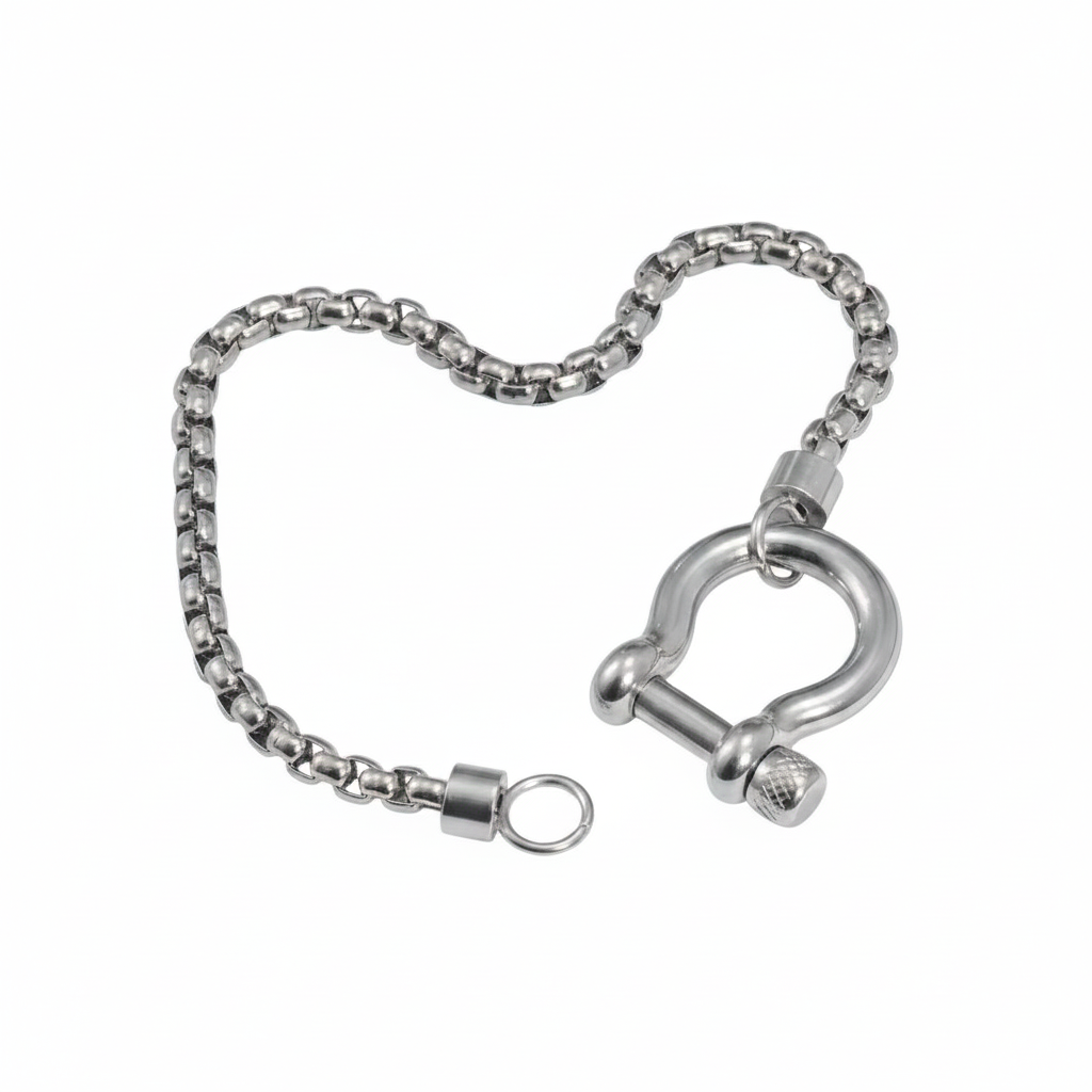 Bracciale in acciaio inossidabile anallergico e waterproof "Omega"