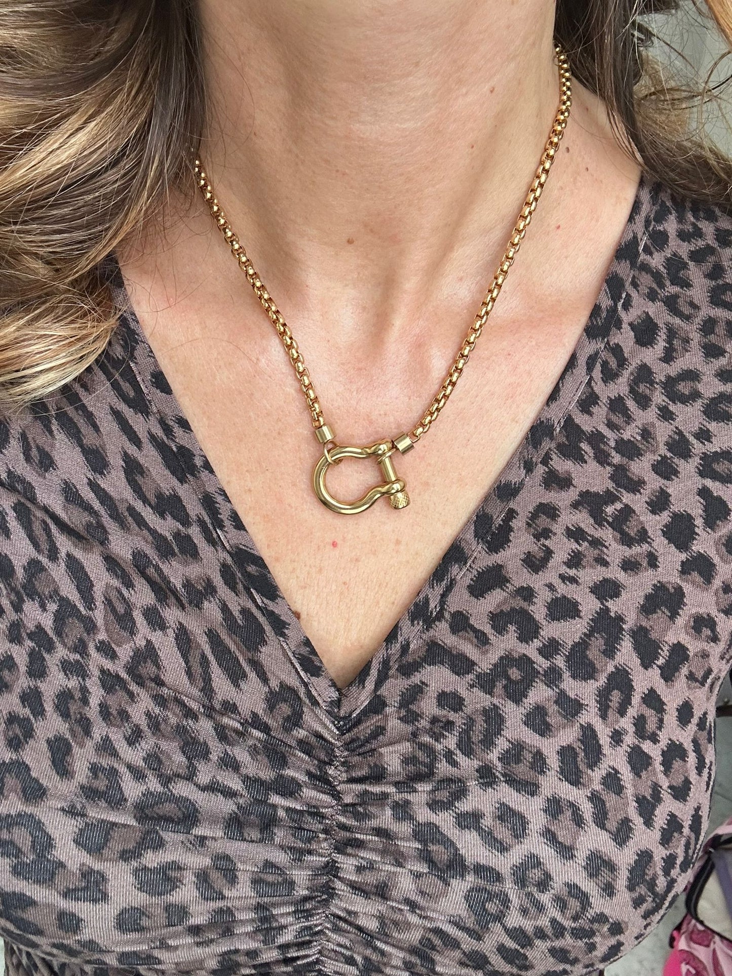 Collana in acciaio inossidabile anallergica e waterproof "Omega"