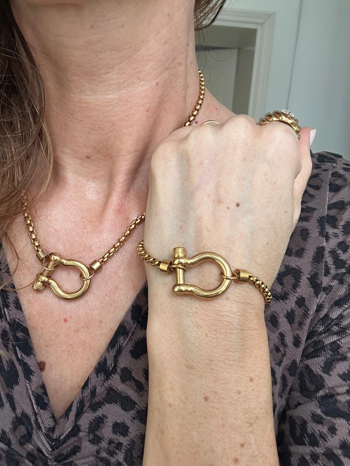 Collana in acciaio inossidabile anallergica e waterproof "Omega"