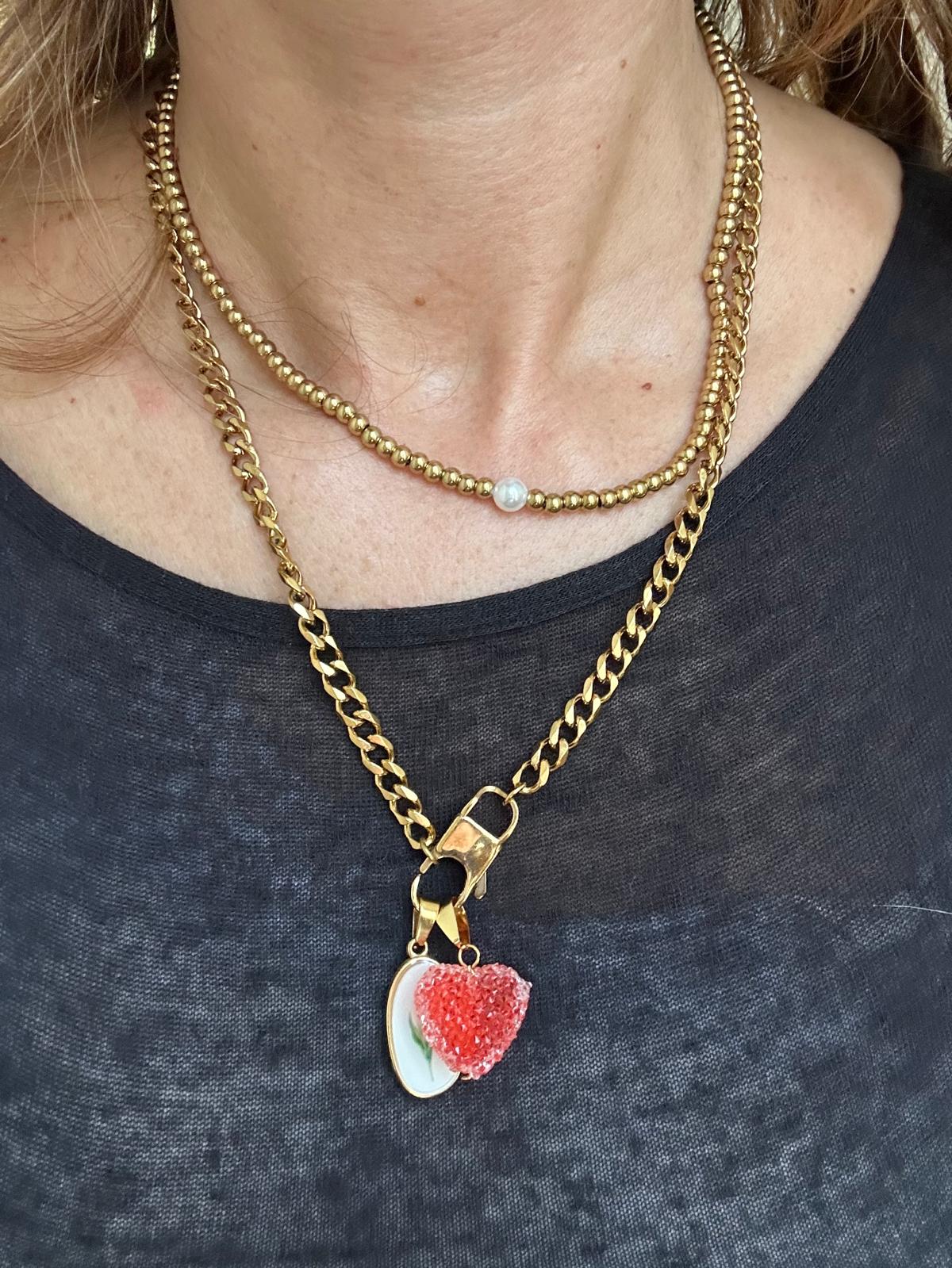 Collana in acciaio inossidabile anallergica e waterproof "Meghan"
