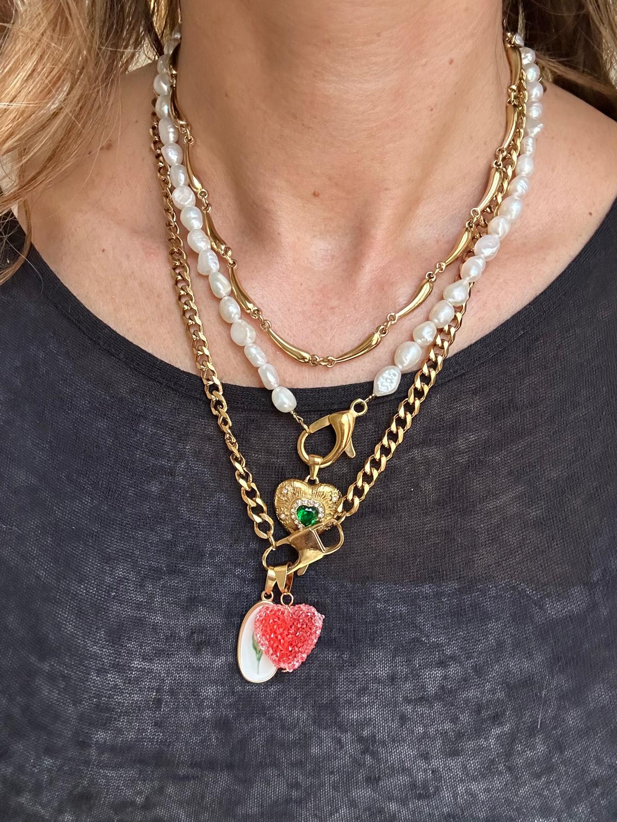 Collana in acciaio inossidabile anallergica e waterproof "Meghan"