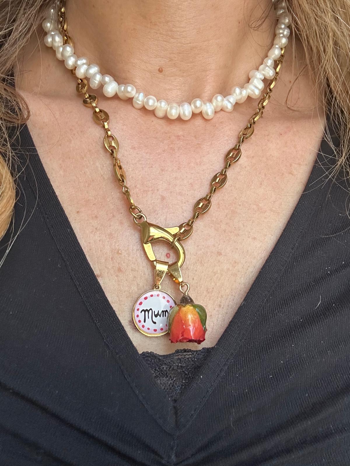 Collana in acciaio inossidabile anallergica e waterproof "Francy"