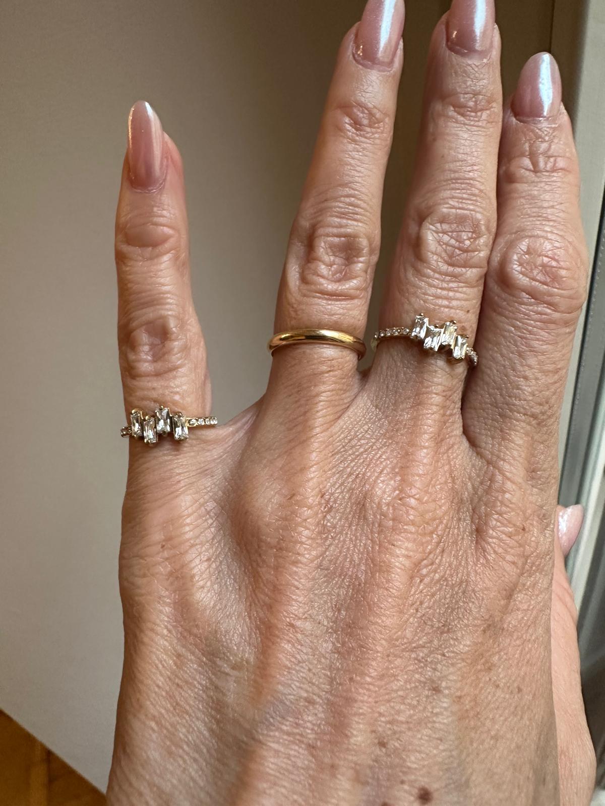 Anello da mignolo regolabile, anallergico e waterproof placcato oro 18K "Pinky"