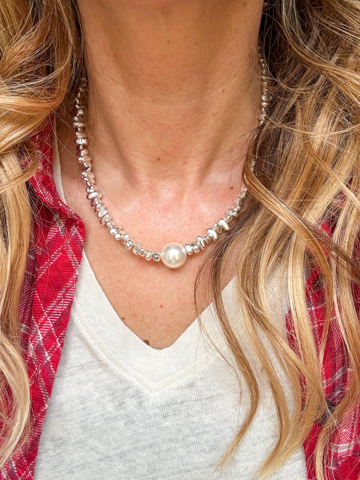 Collana in acciaio inossidabile anallergica e waterproof "Aurelia"