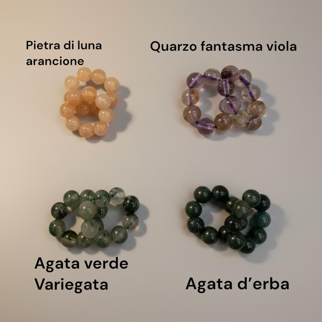 Ciondoli in pietre per orecchini e collane "Gea"