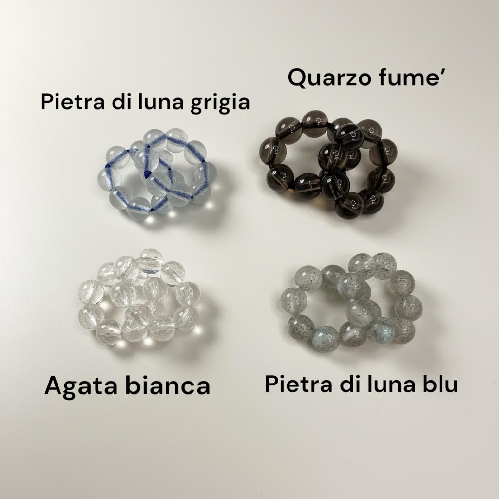 Ciondoli in pietre per orecchini e collane "Gea"