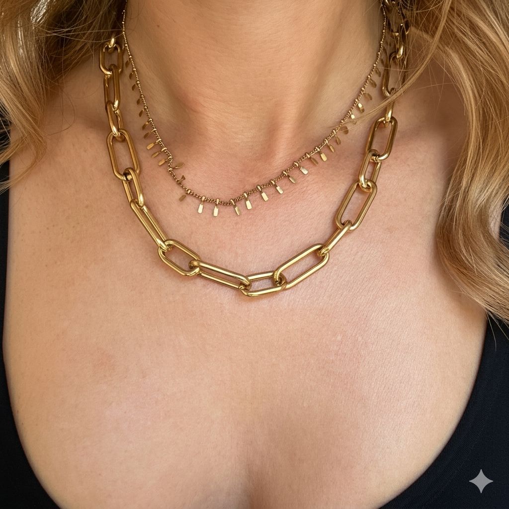 Collana in acciaio inossidabile  anallergica e waterproof "Anna"