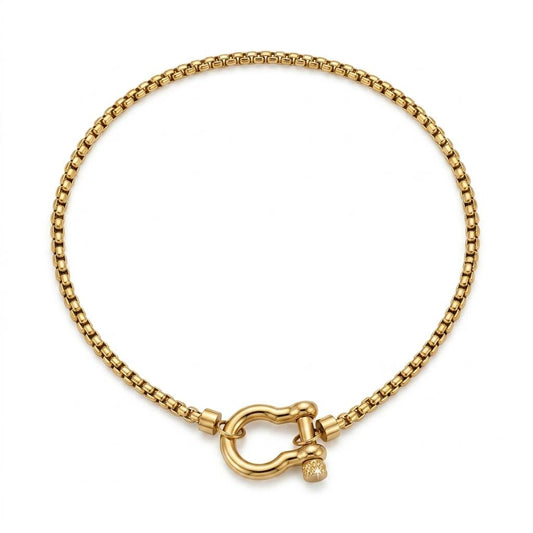 Collana in acciaio inossidabile anallergica e waterproof "Omega"