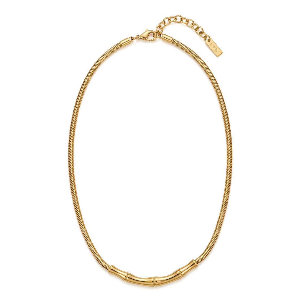 Collana in acciaio inossidabile anallergica e waterproof "Bambù"