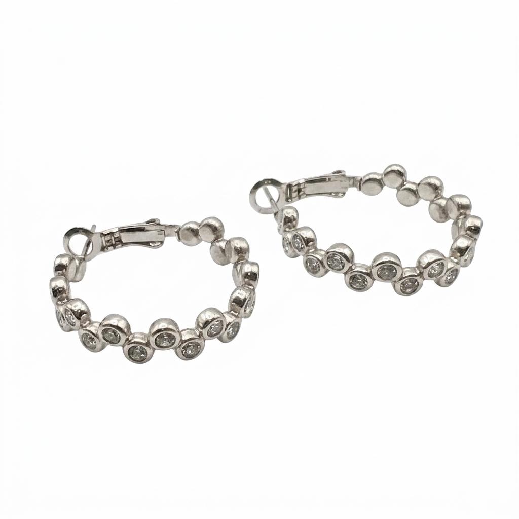 Orecchini in acciaio inossidabile anallergici e waterproof placcati oro 18K "Rachel"