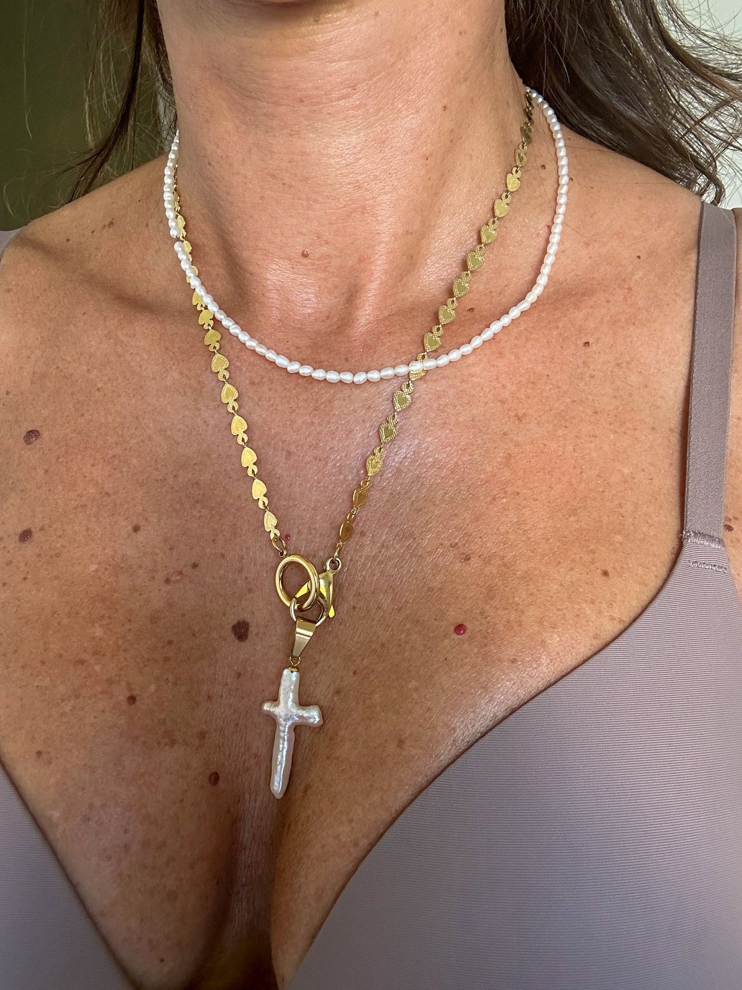 Collana in acciaio inossidabile anallergica e waterproof "Mary"