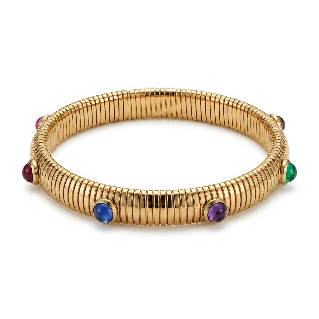 Bracciale in acciaio inossidabile anallergico e waterproof "Atena"