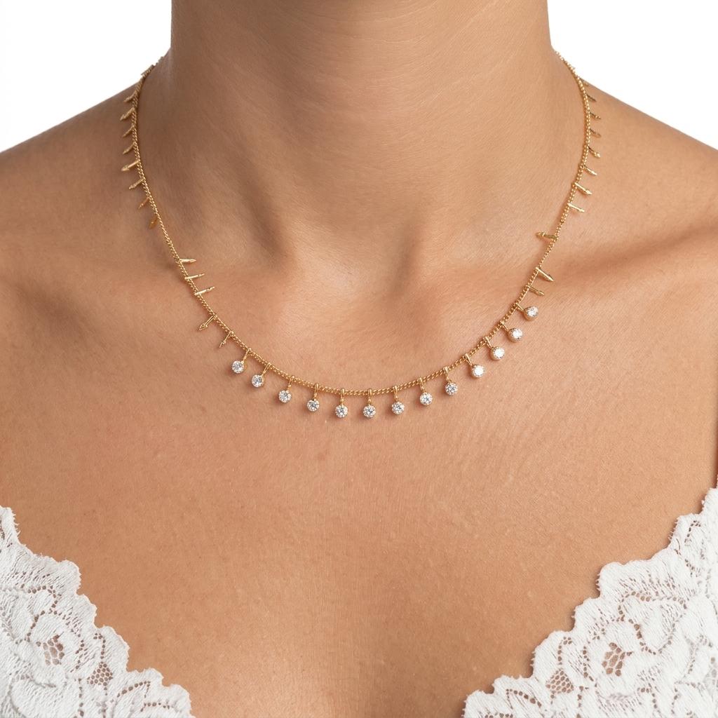 Collana in acciaio inossidabile anallergica e waterproof "Spina"