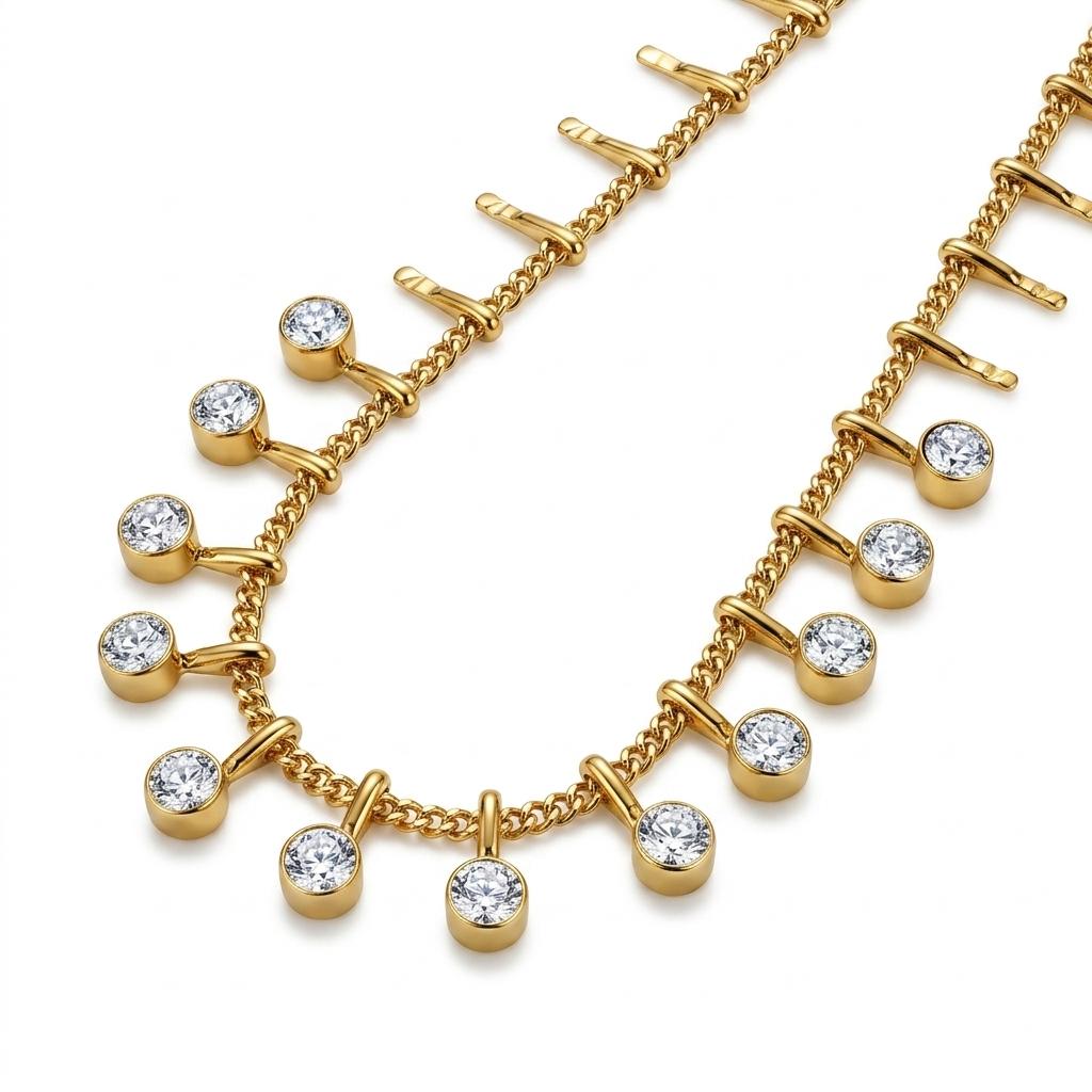 Collana in acciaio inossidabile anallergica e waterproof "Spina"