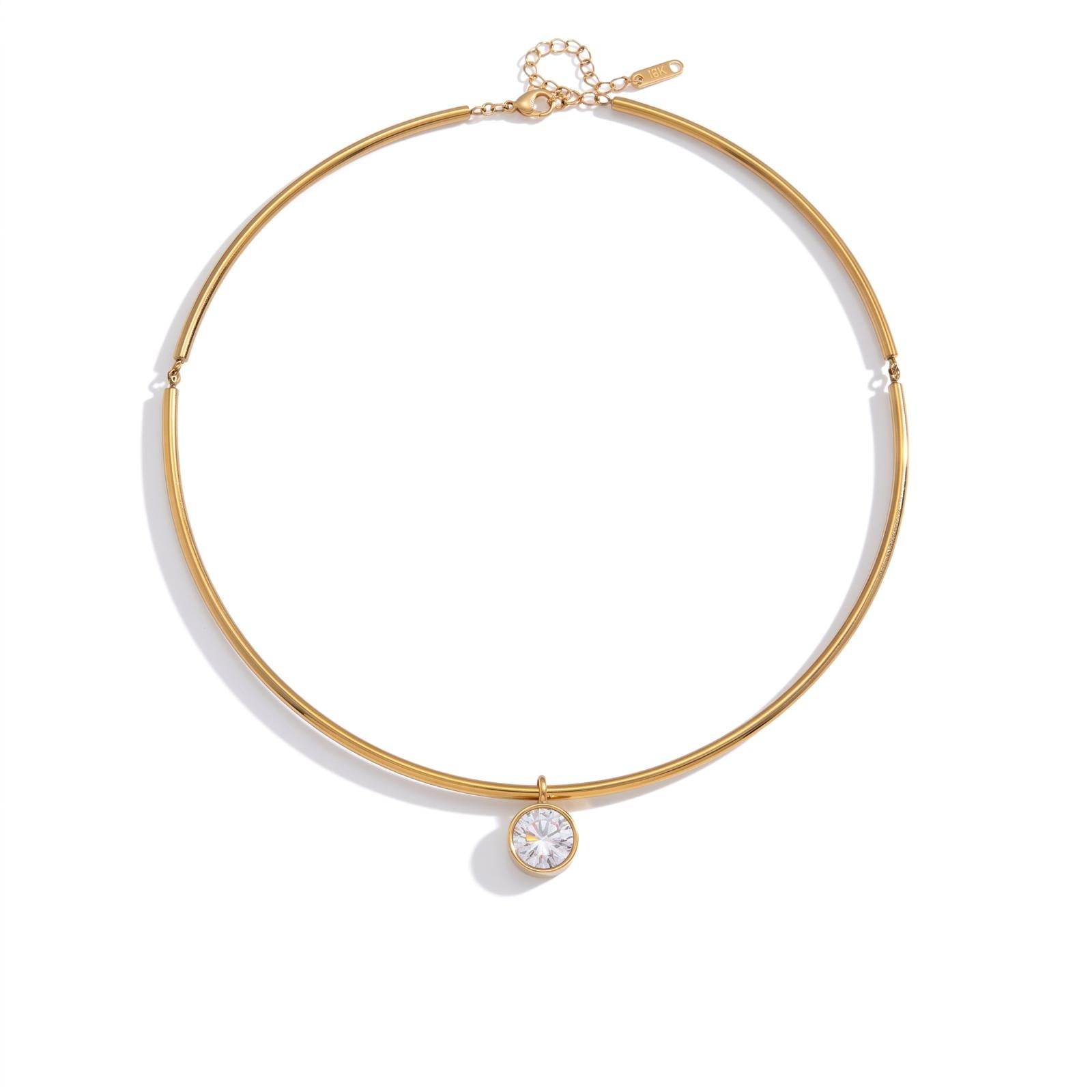 Collana in acciaio inossidabile anallergica e waterproof "Quasar"