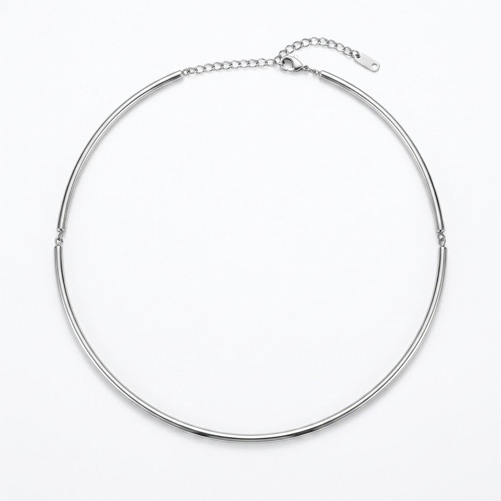 Collana semitrigida in acciaio inossidabile waterproof "Quasar"