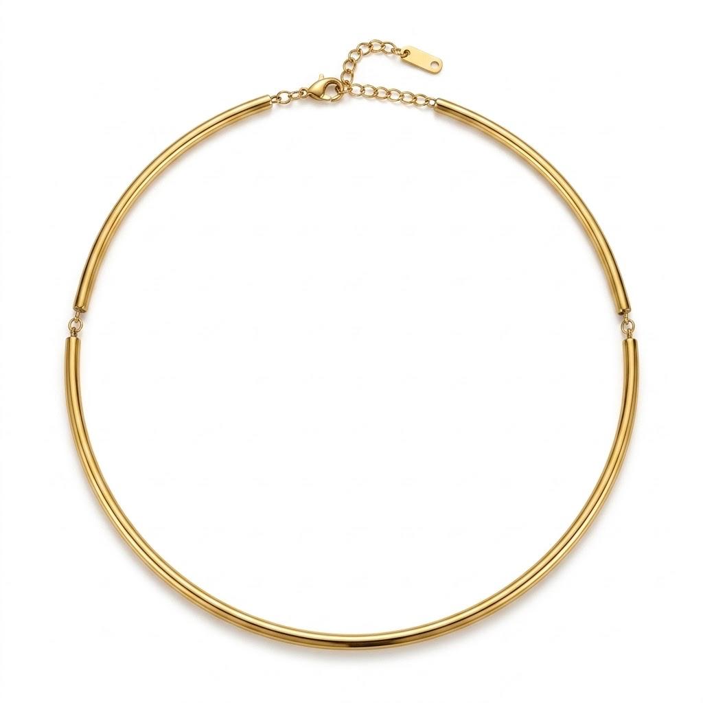 Collana semitrigida in acciaio inossidabile waterproof "Quasar"