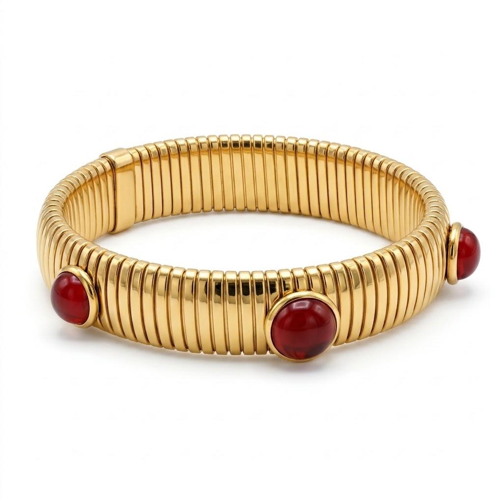 Bracciale elastico in acciaio inossidabile waterproof "Atena"