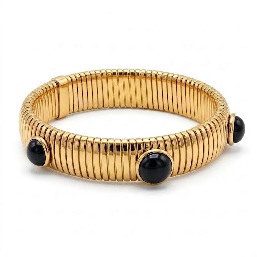 Bracciale elastico in acciaio inossidabile waterproof "Atena"