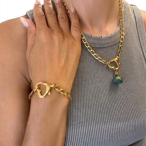 Collana in acciaio inossidabile waterproof "Amanda"