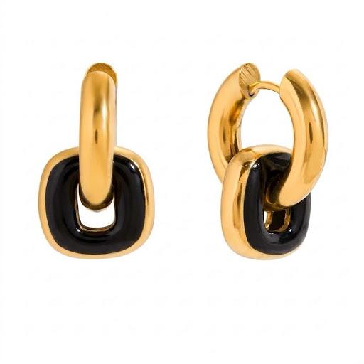 Orecchini in acciaio inossidabile leggeri e waterproof "Boxy"