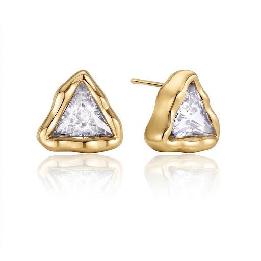 Orecchini in acciaio inossidabile e waterproof placcati oro 18K "Lucilla"
