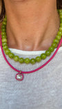 Collana in acciaio inossidabile e cordino eastico "Nebula"